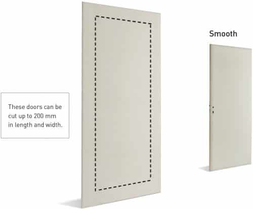 trimmable doors features